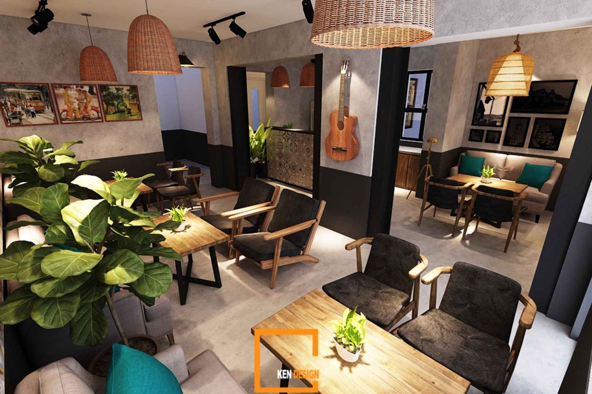 Quán cafe mặt bằng dưới 50m²